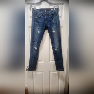 Blue Distressed Jeans